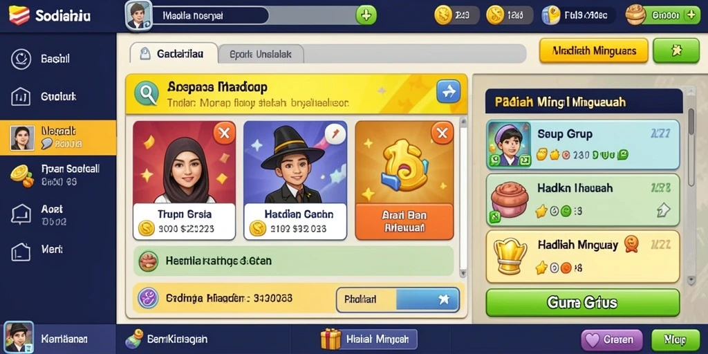 Pengaturan grafis yang menawan dan detail.