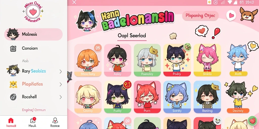 Tampilan menu yang user-friendly dan mudah dinavigasi.